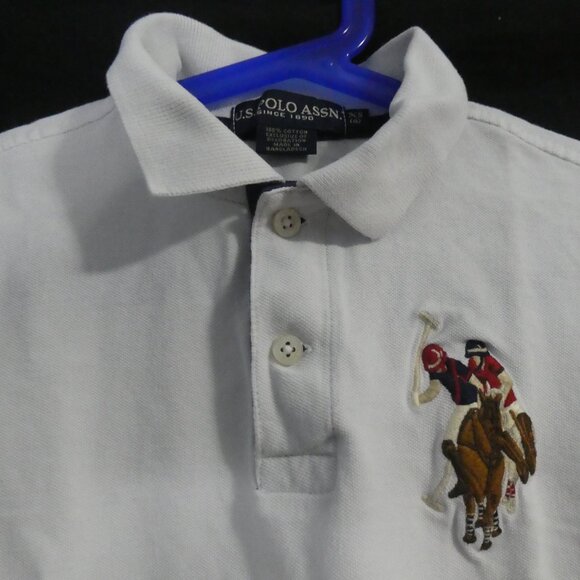 US POLO ASSN | xs - extra small (6) | White Cotton Polo Shirt - Picture 1 of 13